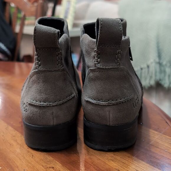 UGG Aureo II Ankle Boot Slate Suede Sz 10 - Picture 6 of 10